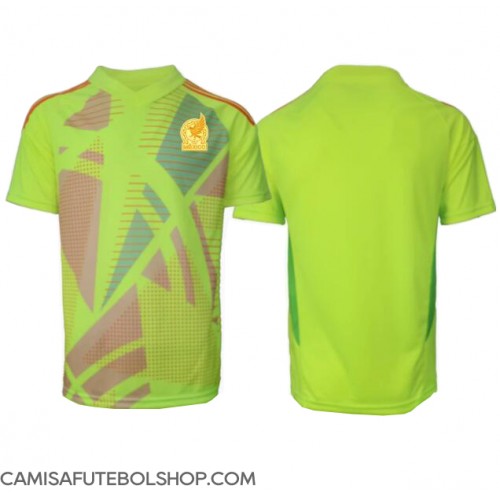 Camisa de time de futebol México Goleiro Replicas 2º Equipamento Copa America 2024 Manga Curta